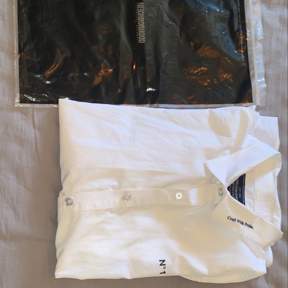 Men’s  NEIGHBORHOOD TRADITIONAL SHIRT
WHITE